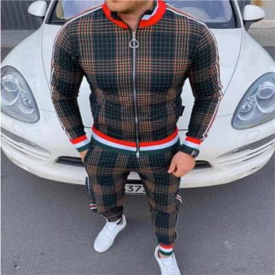 China Stand Collar Casual Shirt Zipper Thermal Printed Suit Glow In Dark Pants Mens Jacket Men Casual for sale