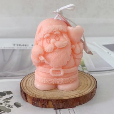 China Hot Christmas Santa Scented Candle Santa Shaped Novelty Candles Custom Wax CIA Santa Scented Candle 2022 Custom Christmas for sale