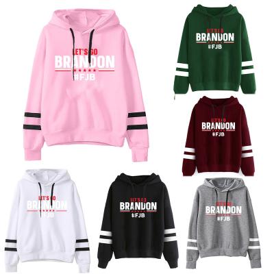 China High Quality Cotton Brandon Hoodie Customized Unisex Anti-wrinkle Let Go Brandon Hoodie With English Letter for sale