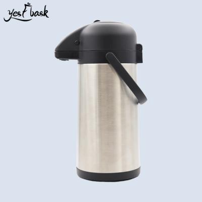 China Sustainable Household Air Pressure Thermos Vacuum Stainless Steel Airpots for sale