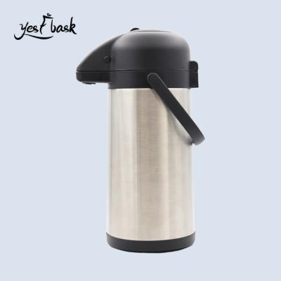 China Amazing Modern Business Design Insulated 3 Liter Stainless Steel Thermal Coffee Carafe Vacuum Flasks And Thermos Pot for sale