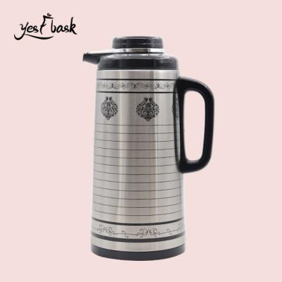 China China Factory Viable Liner Vacuum Flask Coffee Pot Set Glass Inner Glass Vacuum Flask With Handle for sale