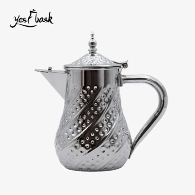 China Business Sale Arabic Turkish Coffee Hot Pots Customize Logo Stainless Steel Teapot Teapot Set 1.2L 1.6L 2.0L for sale