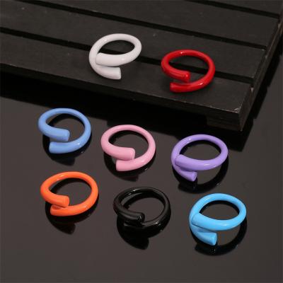 China CLASSIC Fashion Colorful Women Ring Adjustable Opening Finger Ring For Women Jewelry Gift for sale