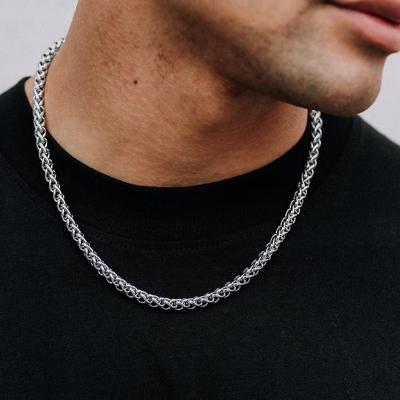 China CLASSIC Classic Keel Link Chain Men Necklace Width 3/4/5/6/7 Mm Stainless Steel Chain Necklace For Men Women Jewelry for sale