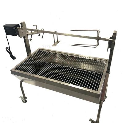 China Easily Cleaned Outdoor Heavy Duty Spit Rotisserie Charcoal Rotisserie Grill With Electric Motor Rotisserie BBQ Smoker Zesn for sale