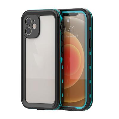 China PC TPU Cover 2M Material Shockproof Anti Drop Mobile Phone Front Back Case Transparent For iphone 12 Waterproof Case for sale