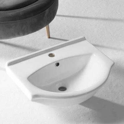 China Wholesale Easy Clean Bathroom Solid Surface Freestanding Porcelain Sink Ceramic Sink Basin for sale