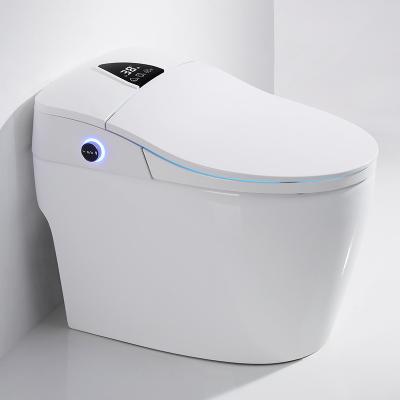 China Automatic Operation One Pieces Ceramic White Smart Toilet WC Sanitary Ware For Bathroom for sale