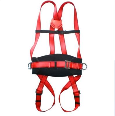 China Adjustable Fall Protection Equipment Fall Protection With Lanyard Full Body Safety Harness for sale