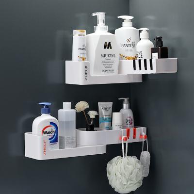 China Modern Bathroom Shelf Corner Buries Shampoo Rack Kitchen Storage Rack Mess Shower Organizer Wall Holder Space Saver Household Items for sale