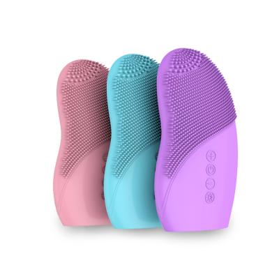 China DEEP CLEANSING Waterproof Electric Sonic Facial Cleansing Brush For Face Silicone Cleansing Brush for sale