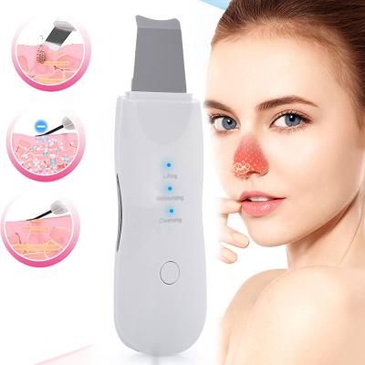 China DEEP CLEANING Vibrate Deep Face Cleansing Ultrasonic Skin Scrubber Remove Dirt Blackhead Reduce Skin Scrubber Beauty Care Tool for sale