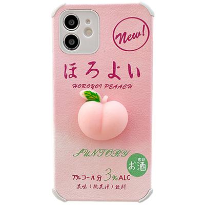 China High Quality Japanese Hot Kneading Stress 3d Anti-Falling Relief Peach Silicone Soft Phone Case Squishy Shockproof Case for sale