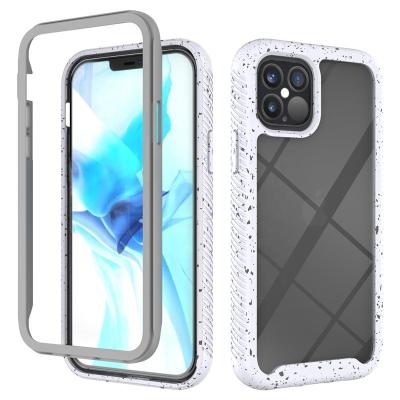 China Back Shock Proof Cell Case Soft Tpu Cover Phone Case 360 ​​PC Bumper Four Cover Protection Shockproof Dustproof Acrylic Glass Phone Case for sale