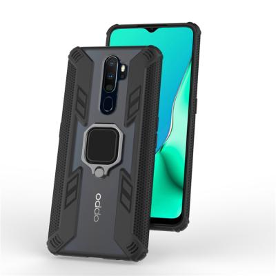 China Good Design Package Metal Finger Ring Kickstand Armor Phone Case Custom Cover For OPPO A9 2020 for sale