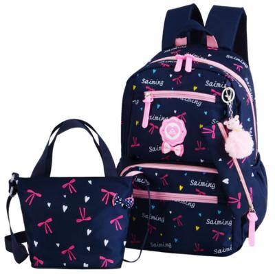 China Anti-theft School Backpacks Sets For Girls Soft Waterproof Student Book Bag 3 Piece Cute Primary Student Kids School Bags Set for sale