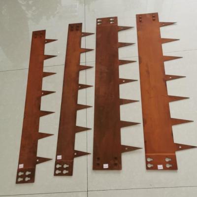 China Christmas corten steel lawn edging garden bed landscape edging for sale