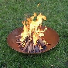 China Fashion design corten steel wood burning iron fire pit for outdoor warming for sale