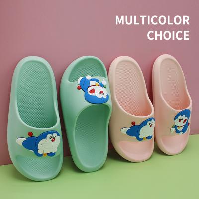 China Fashion Trend Pillow Slide Slippers Anti Slip Super Soft Thick Soled EVA Quick Dry Home Sandals Open Toe Unisex Slippers for sale