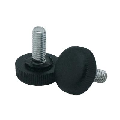 China Round Head Black Round Handle Screw Knurled Lift Adjustment Knob Rocker Arm Screw M3 M4 M5 for sale