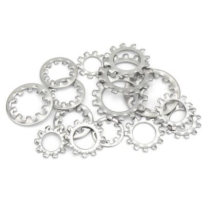 China 50pcs GB/T86.1/86.2 M3 M4 M5 M6 M8 M10 304 Stainless Steel Tooth Gaskets Liner Outer External Toothed Seal Serrated Lock Washer for sale