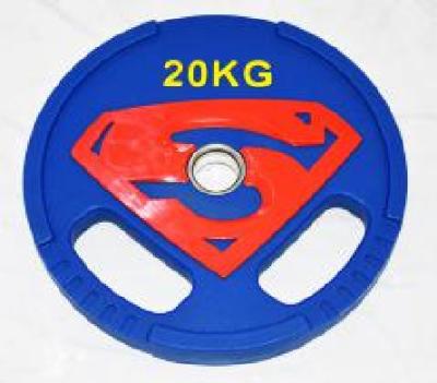 China Weight Lifting Home Super Hero Free Weight Plate Rubber Barbell Bumper Plate For Sale for sale