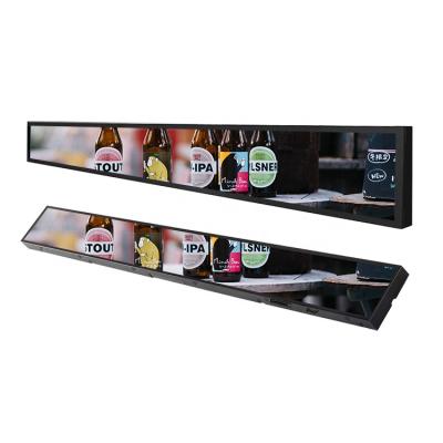 China 23.1 Inch Indoor Shelf-Edge Lcd Advertising Screen Racked Video Display Player for sale