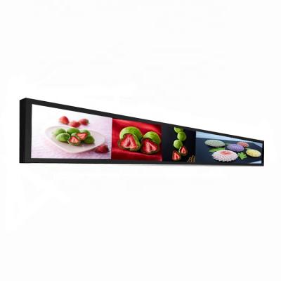 China Indoor Stretched Bar LCD Digital Signage Landline Display Network Advertising Media Player For Shopping Mall for sale