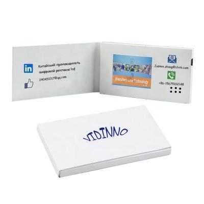 China Custom 2.4 inch Video Brochure Booklet Video Greeting Card for sale