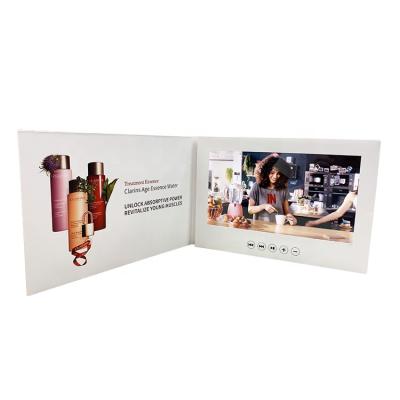 China 10inch Custom Brochure HD Video Greeting Cards For Advertising for sale