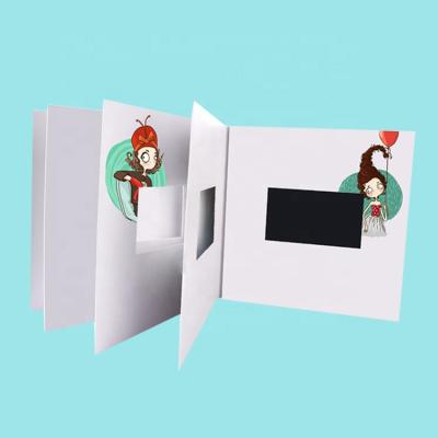 China Custom Customized 4.3 Inch LCD Business Booklet Video Brochure For Christmas Gifts for sale