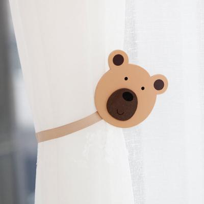 China Eco-friendly Appearance Of Animated Patent Cartoon Bear Design Curtain Tieback Curtain Loops for sale