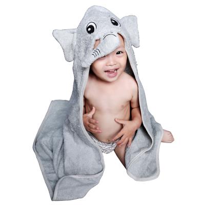 China Baby Hooded Animal Design Super Soft Bamboo Fiber Durable Child Safe Towel for sale