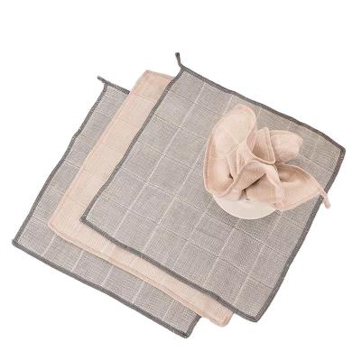 China Hypoallergenic Compulsory Waffle Cleansing Solid Color Wood Fiber Cellulose Dish Cloths Swedish Reusable Daily Dish Towel With Hanging Hole for sale