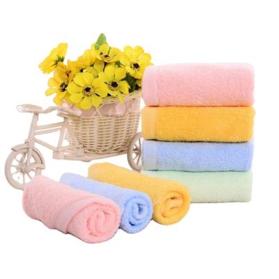 China Custom Made Hot Selling Cotton Fiber Kid & Baby Handkerchief Soft Bamboo Face Towel Safe For Kids for sale