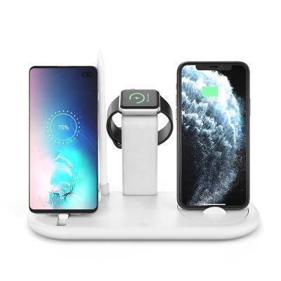 China Universal Wireless Charger for Cell Phones 2020 New Wireless Charger Station Stand 7 in 1 Dock for iPhone Smart iWatch and Airpods for sale