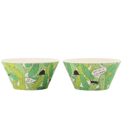 China Eco-friendly Customized Biodegradable Design Sustainable Natural Round Salad Bowls For Salads, Soups, Fruit for sale