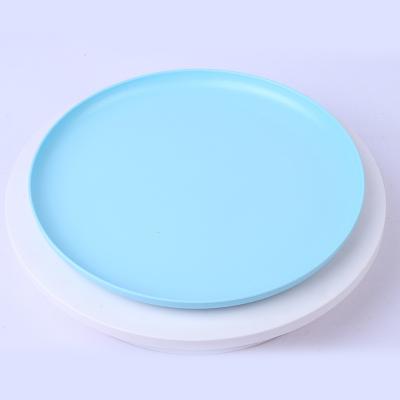 China Modern Wholesale Custom Printed Round Reusable BPA FREE Eco Friendly Melamine Fiber Bamboo Dish for sale