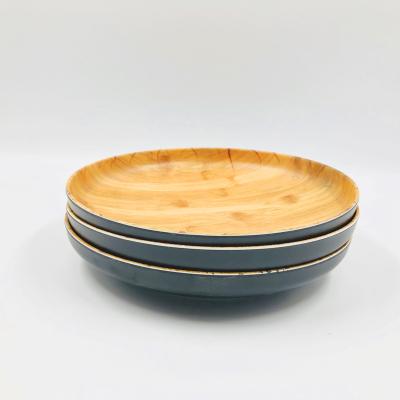 China Wholesale Disposable Eco Friendly Sturdy Microwavable Biodegradable Bamboo Fiber Dishes for sale