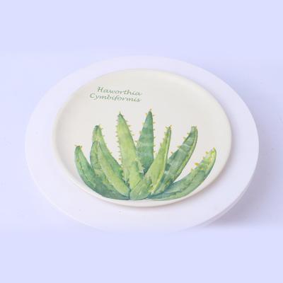 China Lightweight Round Classic Shatterproof Bamboo Fiber Easy Clean Disposable Eco-Friendly Dish for sale