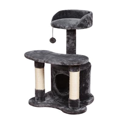 China Jiianat Cat Tree House Scratching Post Viable Tree Housing Hot Selling Tower for sale