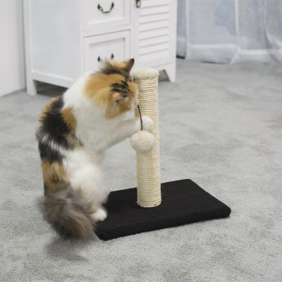 China Sisal Scratcher Parts Sisal Sustainable Wholesale Wooden Pet Products Small Pet Strong Cat Tree Post for sale