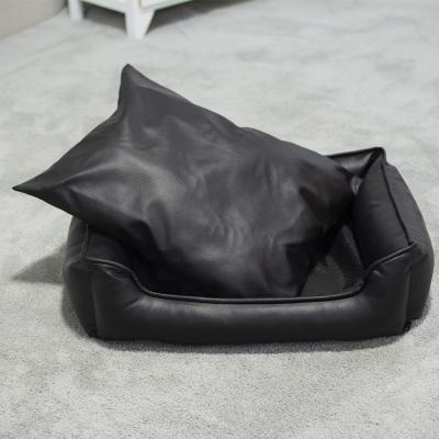 China PU Manufacturer Indestructible Pet Dog Sustainable Leather Outdoor Bed Sofa For Dog for sale