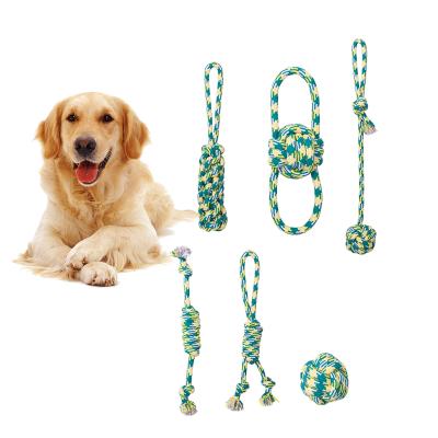 China New Design Viable Custom Wholesale Cotton Rope Dog Chew Set Durable Pet Toy for sale