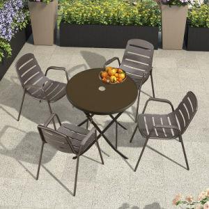 Κίνα UV Proof Iron Chair Unfolded Aluminum Outdoor Metal Table and Chairs (Αποσυσκευασμένη αλουμινίου εξωτερική μεταλλική τραπέζι και καρέκλες) προς πώληση