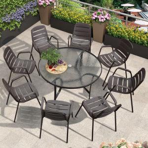 China Außen Rattan Garten Tisch und Stühle Polyester 3 Stück Wicker Patio Set zu verkaufen