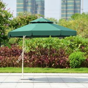 China Roter Rahmen Großer Gartenparasol 3 Meter Rechteck Parasol OEM zu verkaufen