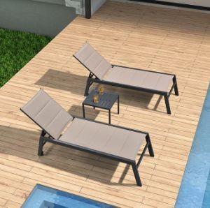 China Zwem zwembad strand ligstoel OEM zwembad zonne stoelen met aluminium frame Te koop