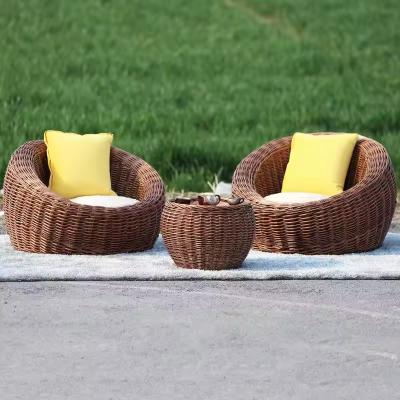 China Orange Wicker Tuinstoelen Leisure All Weather Wicker Stoelen Te koop